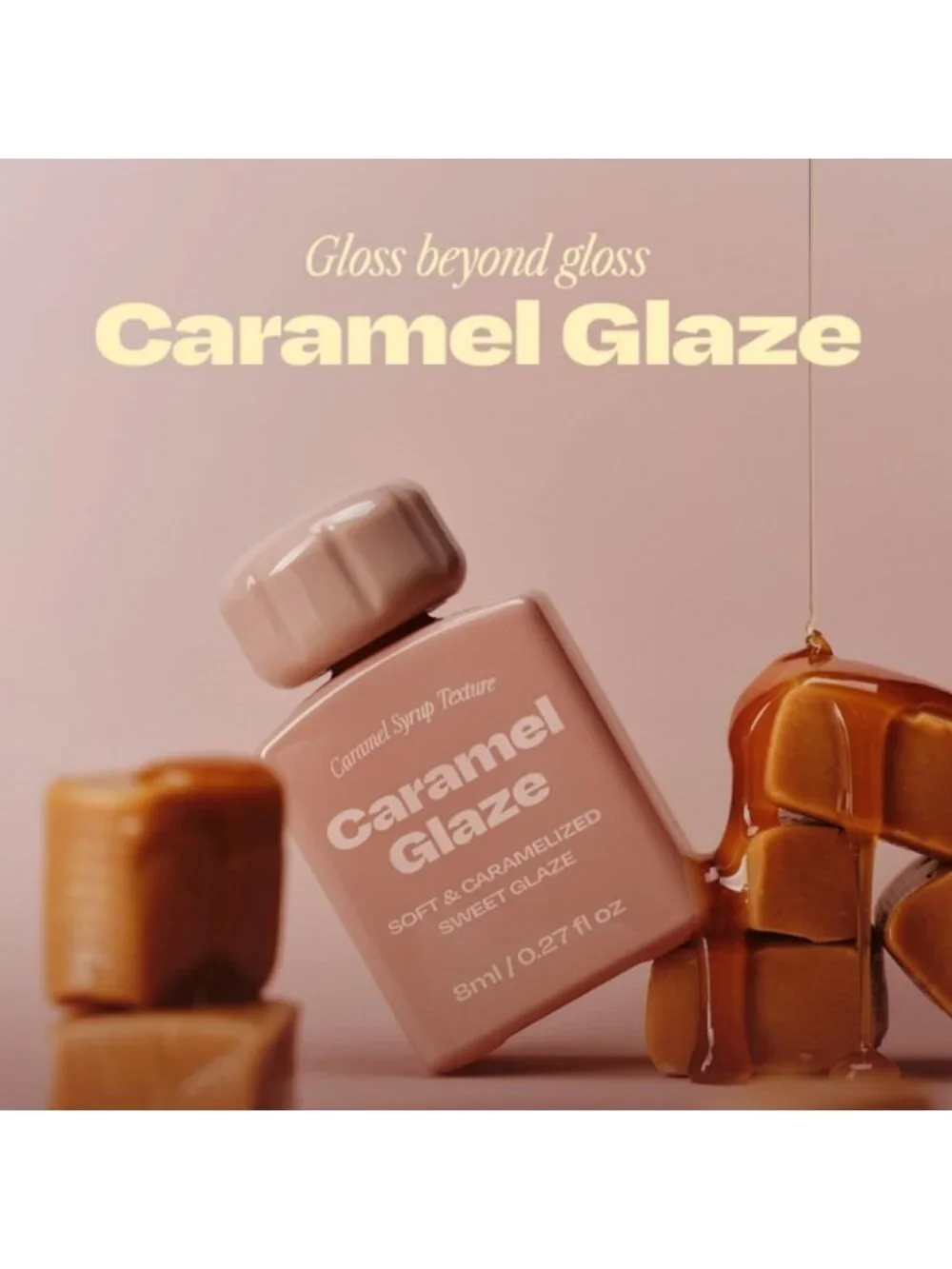 Caramel Glaze Lip Tint | K-Beauty Full-Coverage, High-Gloss, Non-Sticky Shine